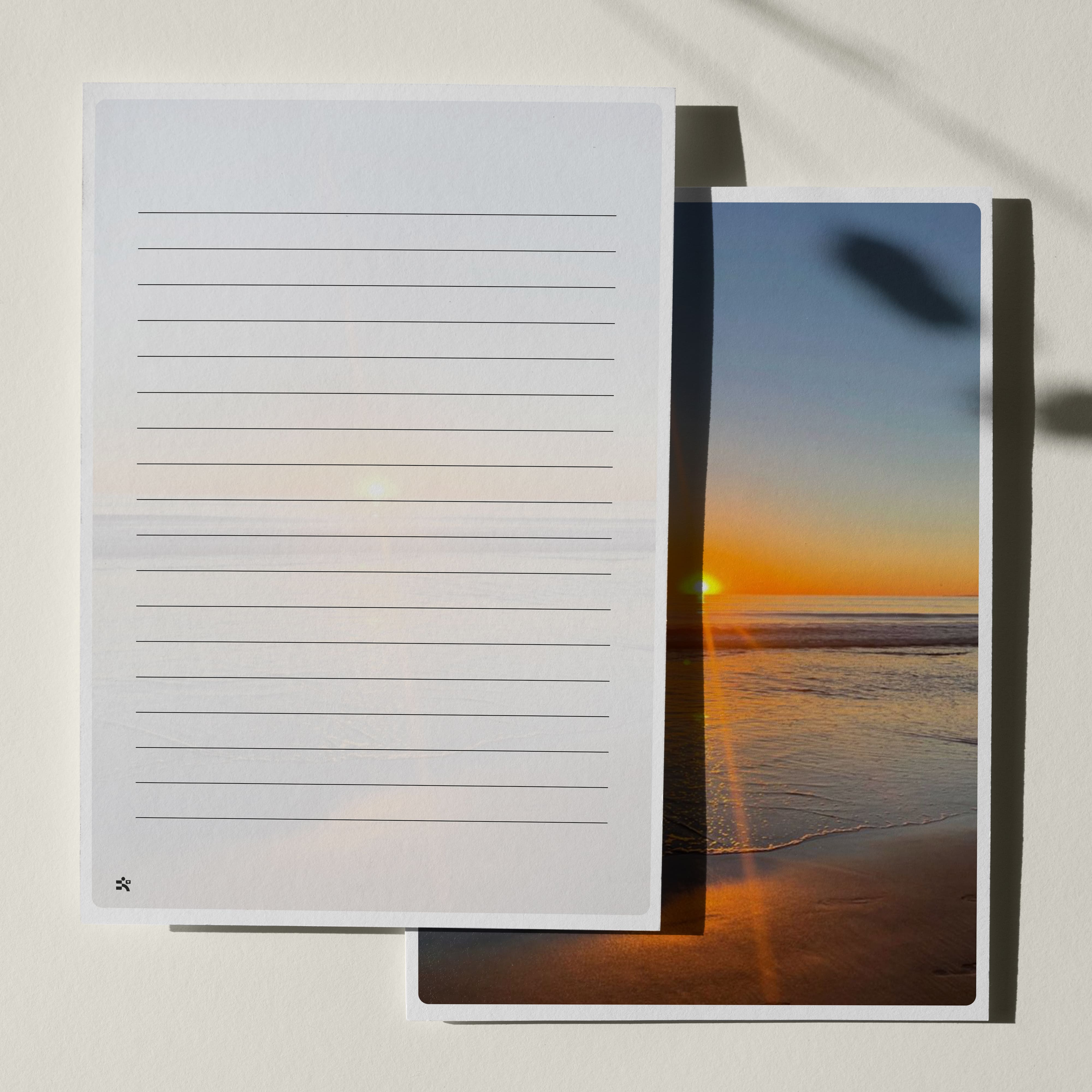 우체톡 편지지 테마 : 해가 전하는 안부 (뒷면)