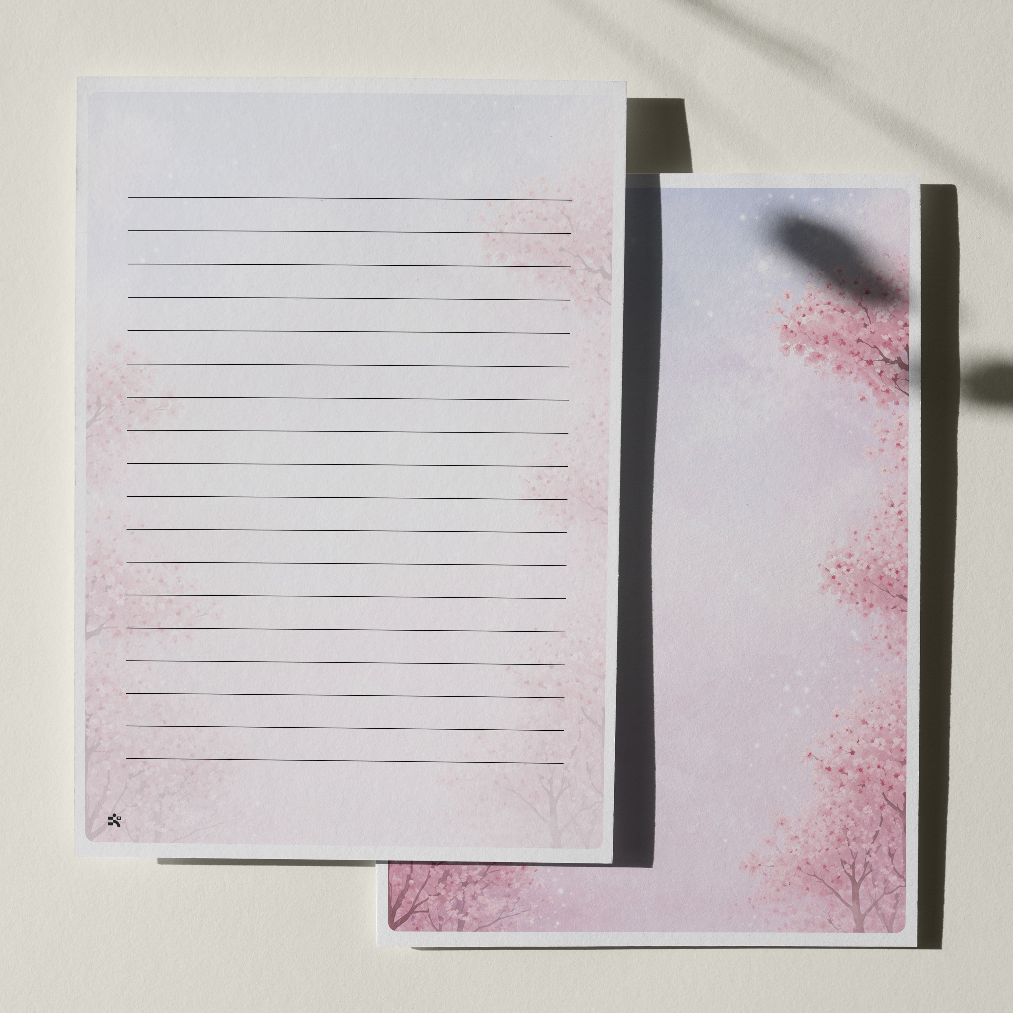 우체톡 편지지 테마 : 벚꽃 의 계절 (뒷면)