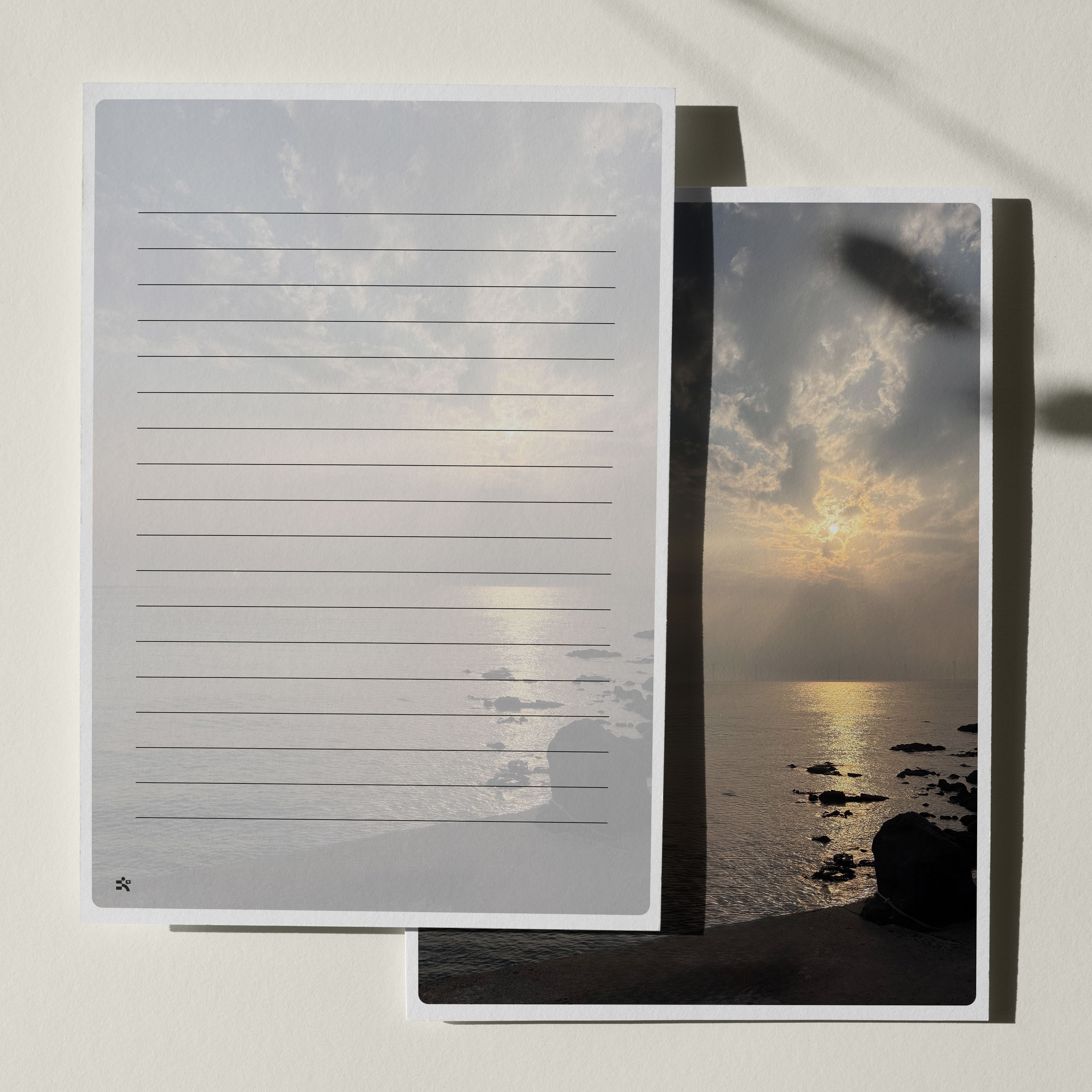 우체톡 편지지 테마 : 봄 그리고 제주바다 (뒷면)