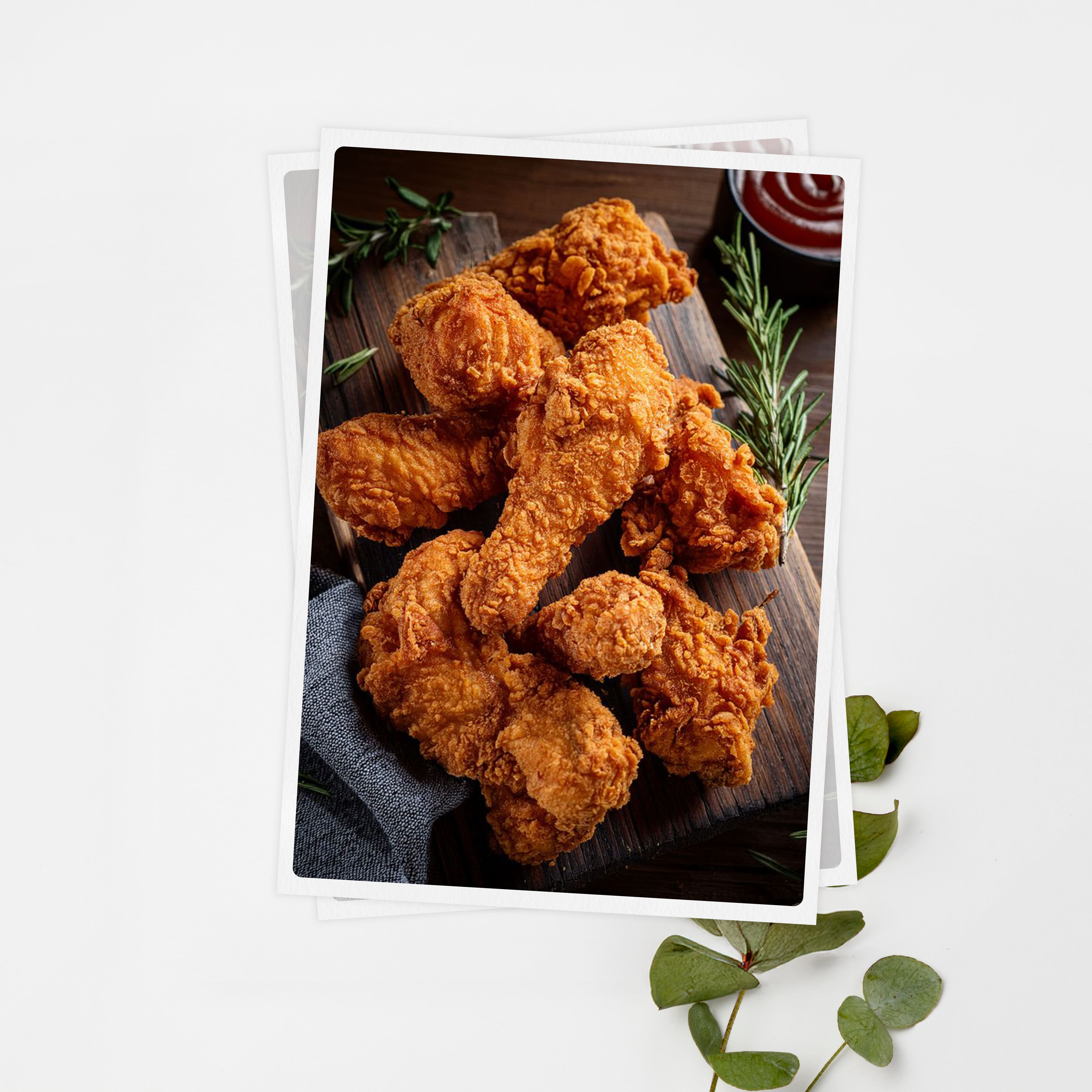 우체톡 편지지 테마 : 치킨이닭 (앞면)