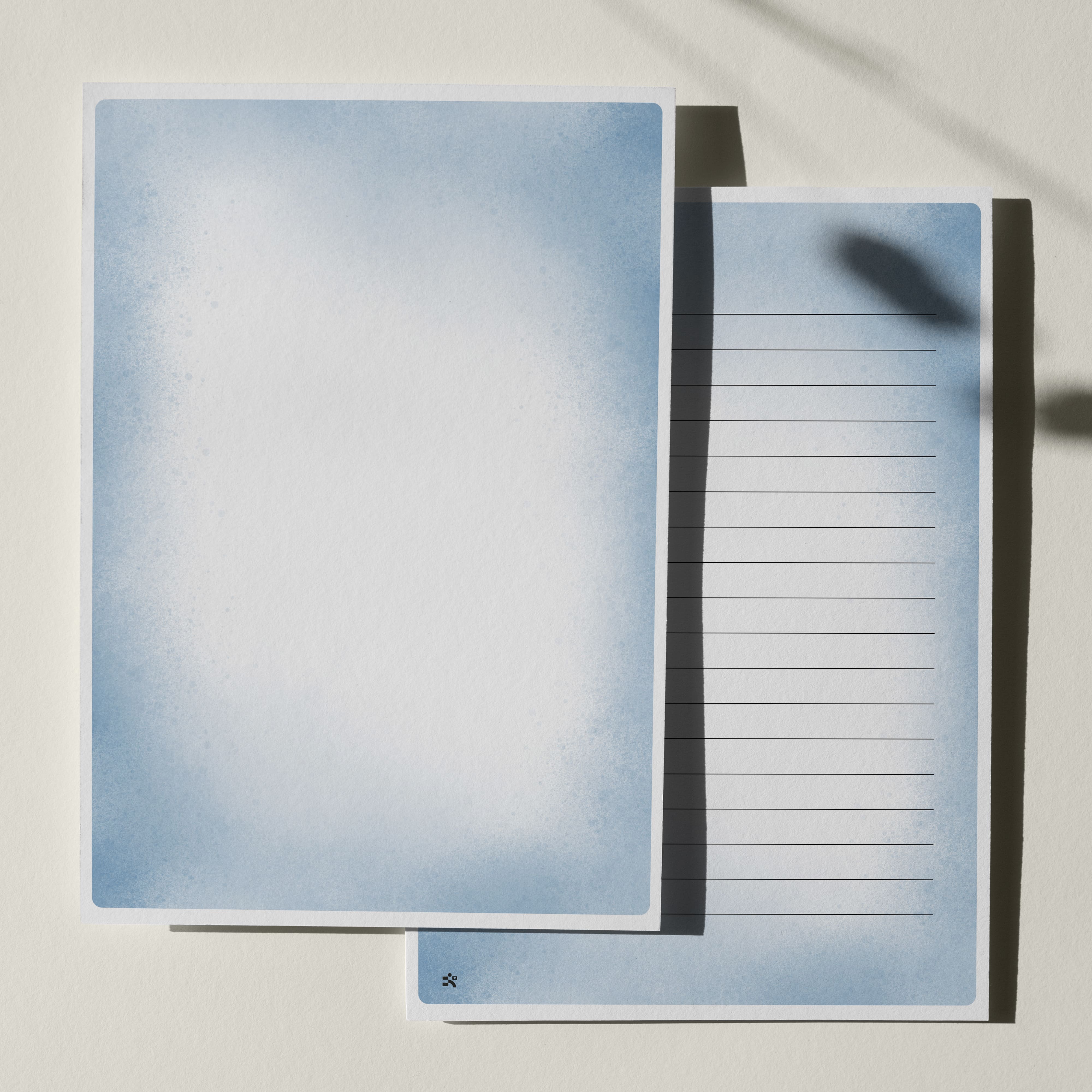 우체톡 편지지 테마 : 파스텔 톤 편지지 (앞면)