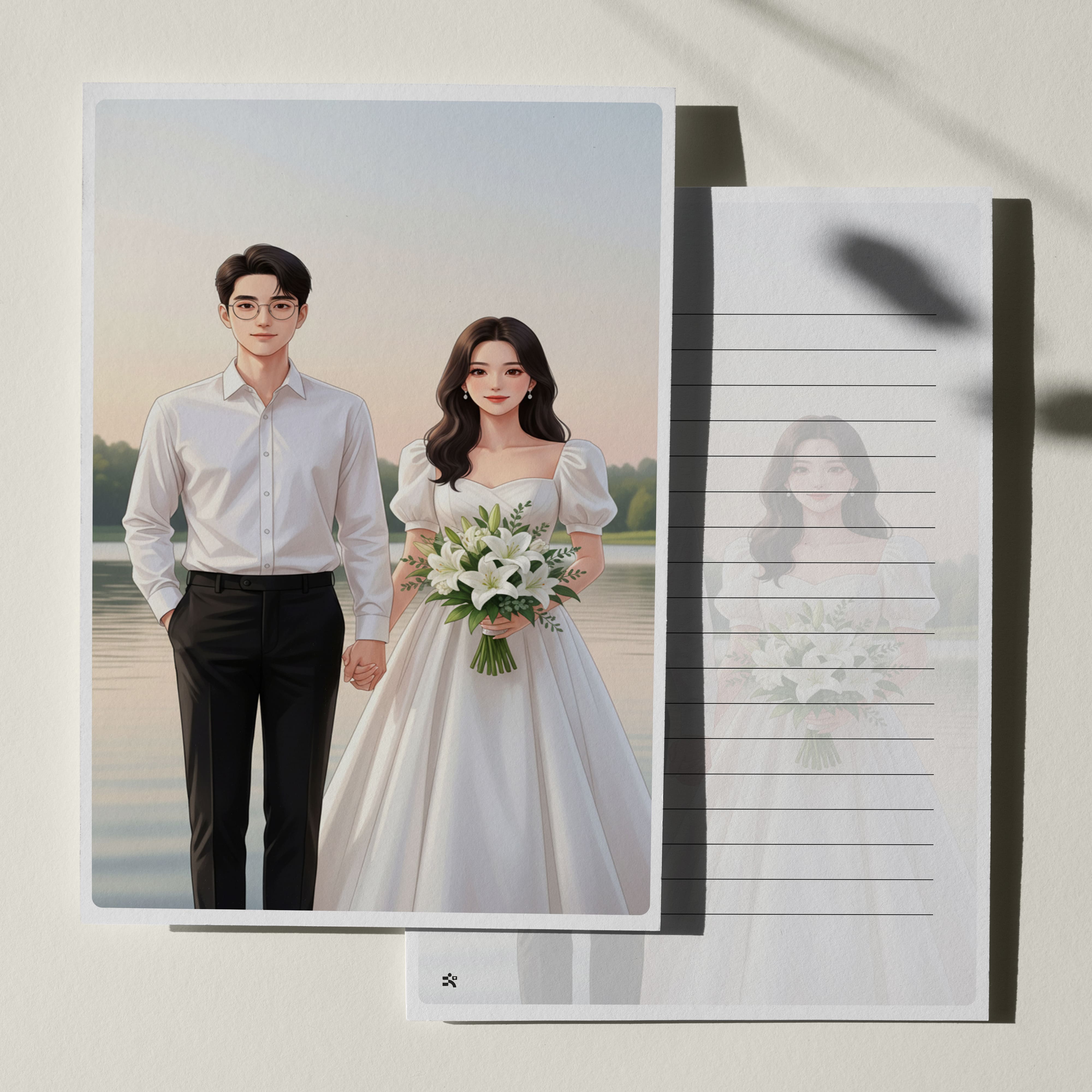 우체톡 편지지 테마 : 함께하자 (앞면)