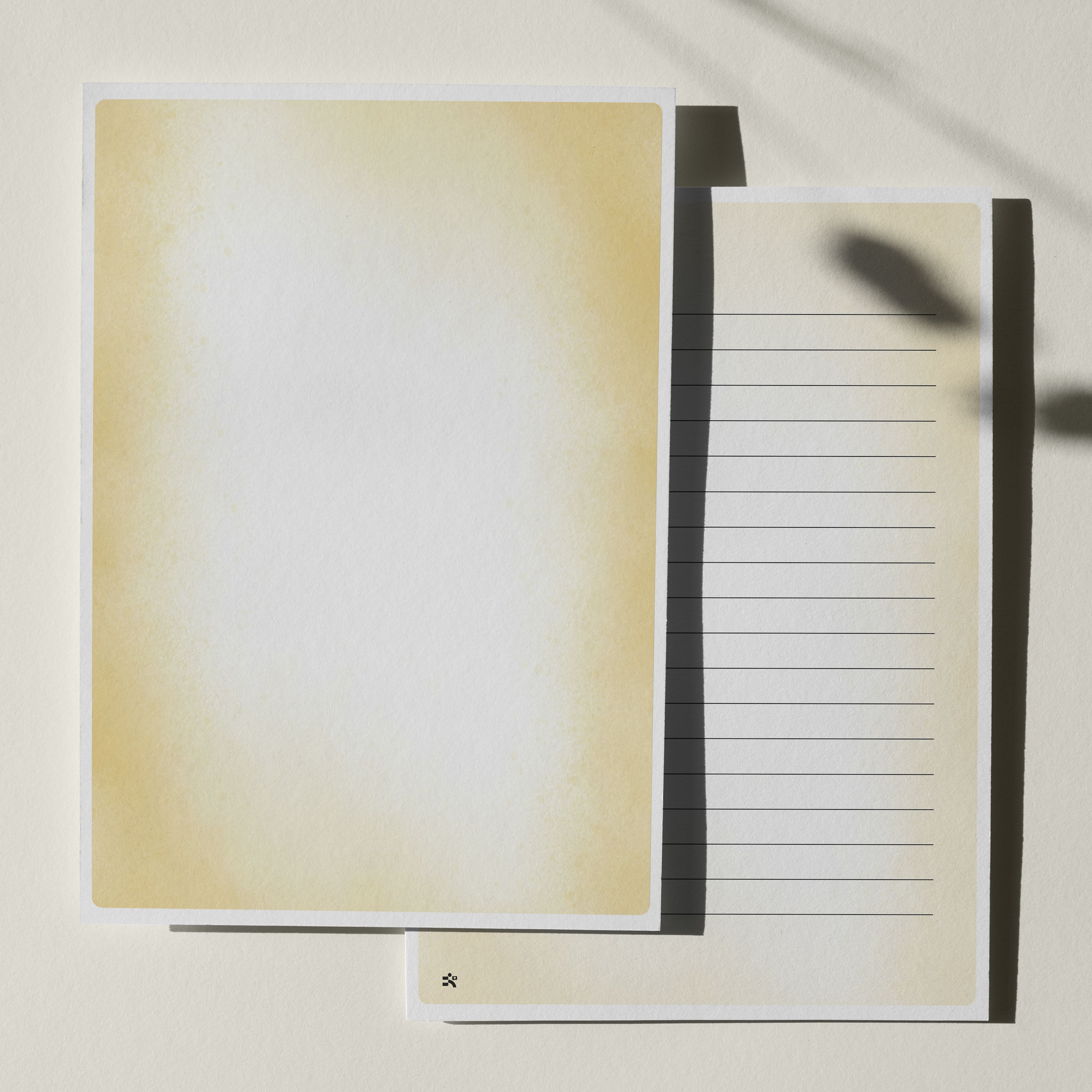 우체톡 편지지 테마 : 파스텔 톤 편지지(노랑) (앞면)