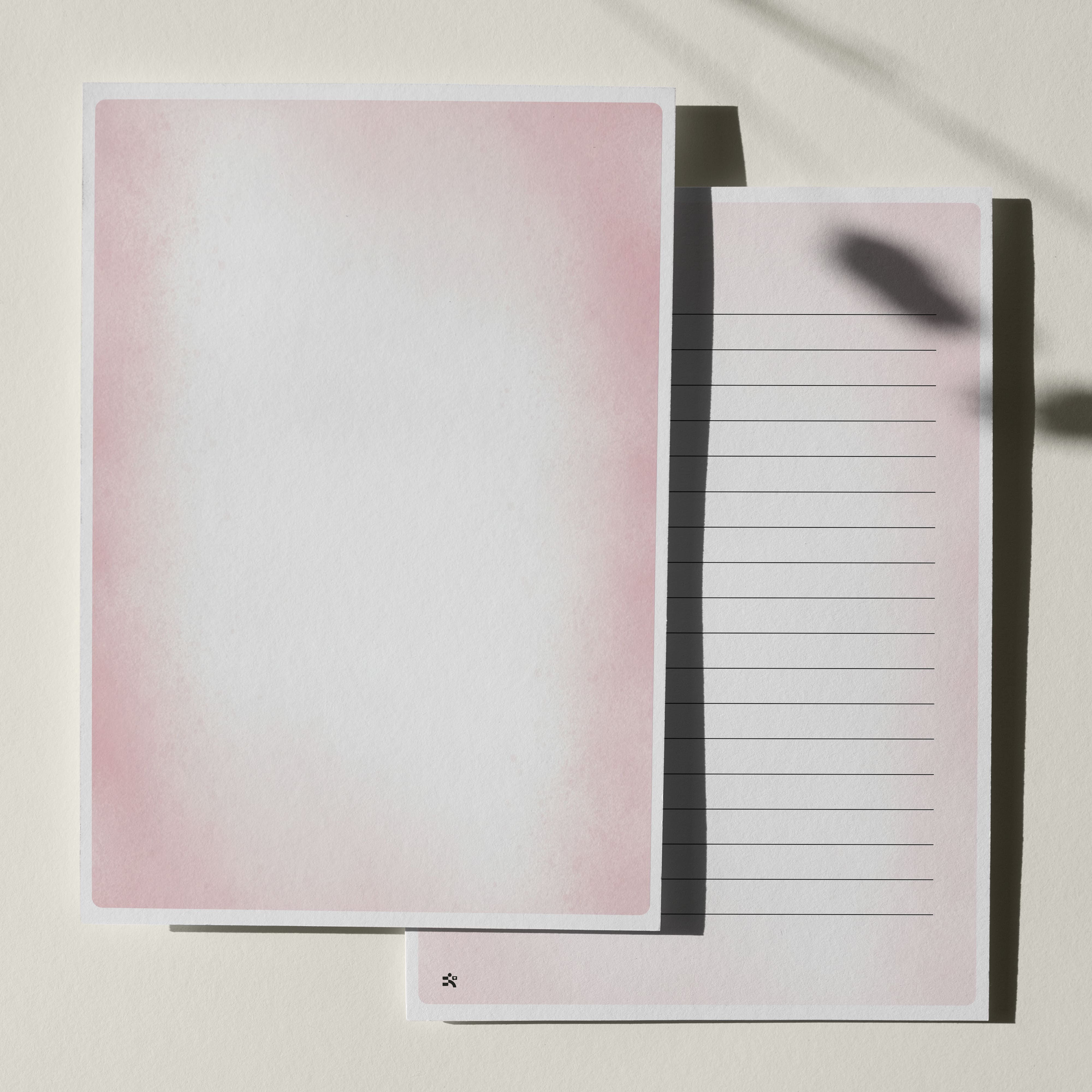 우체톡 편지지 테마 : 파스텔 톤 편지지(분홍) (앞면)