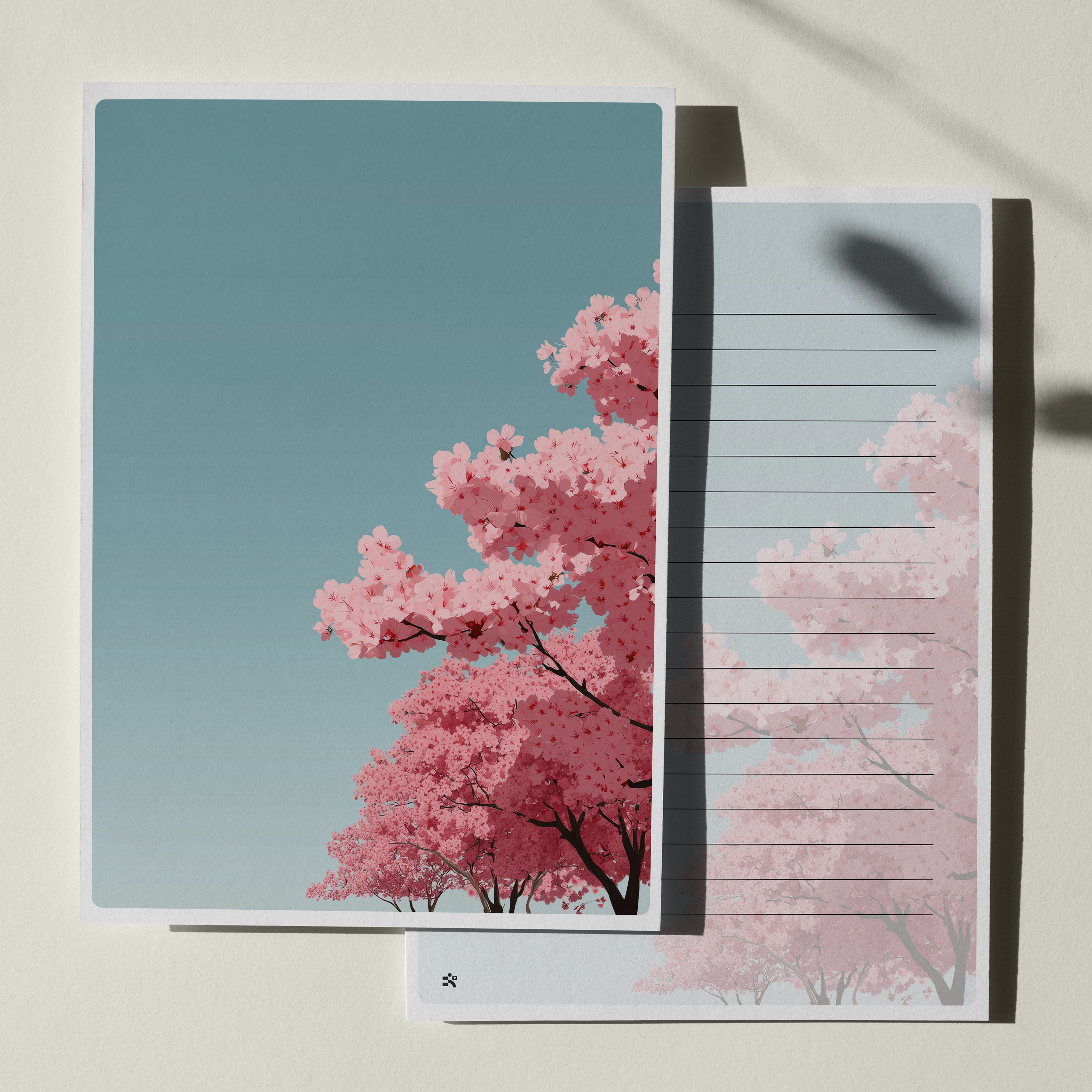 우체톡 편지지 테마 : 벚꽃 편지지 (앞면)