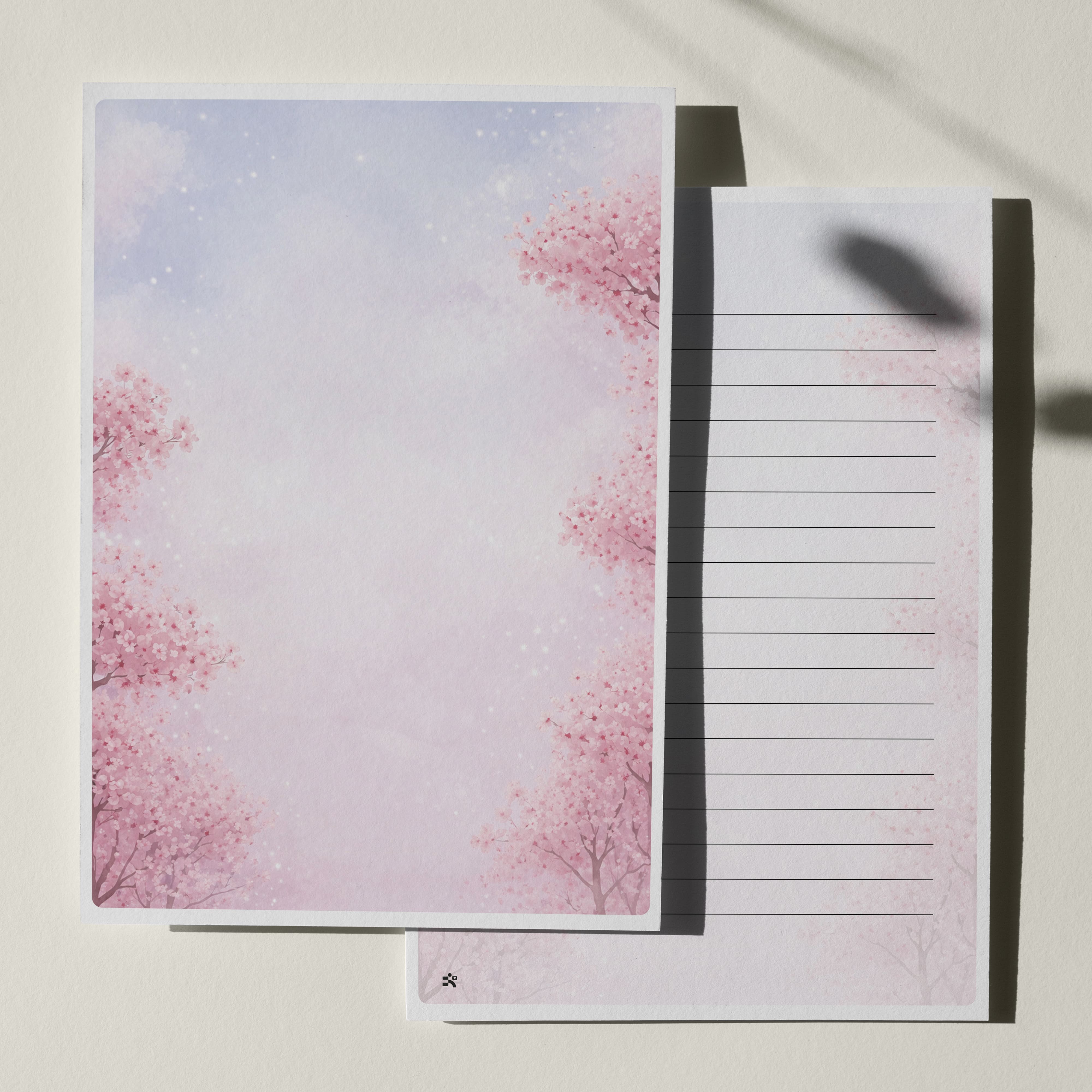 우체톡 편지지 테마 : 벚꽃 의 계절 (앞면)