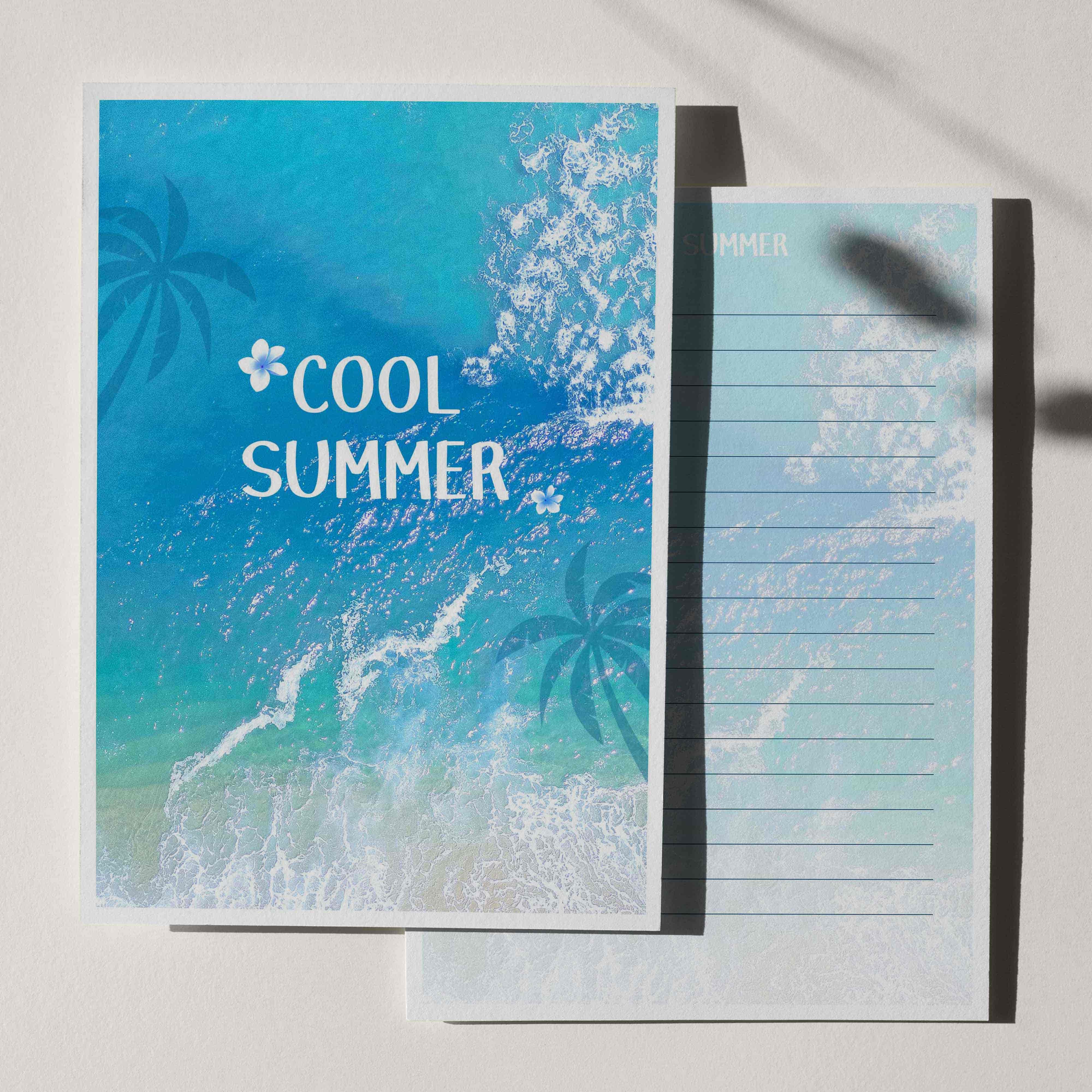 우체톡 편지지 테마 : COOL SUMMER part.2 (앞면)