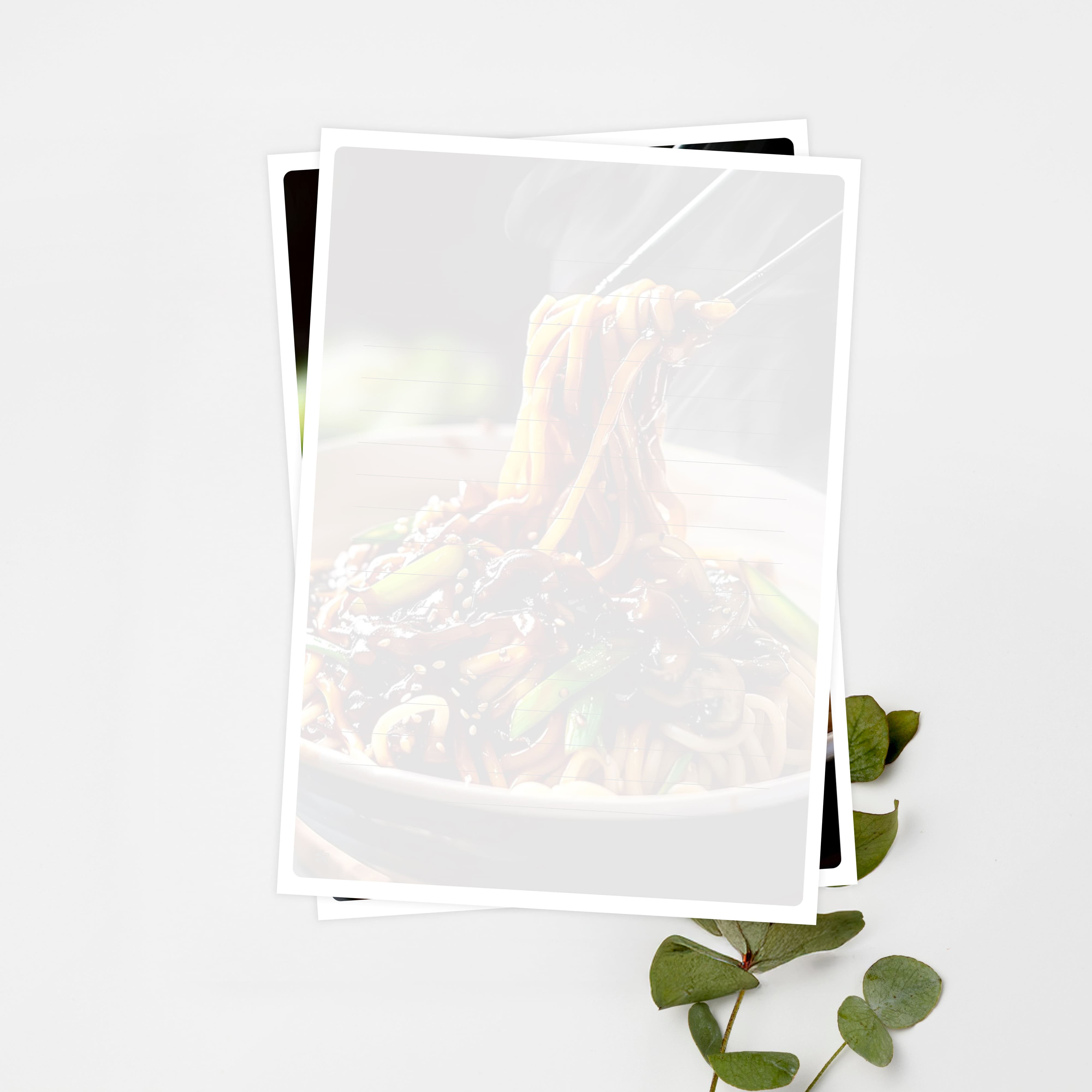 우체톡 편지지 테마 : 윤기 가득 짜장면 (뒷면)